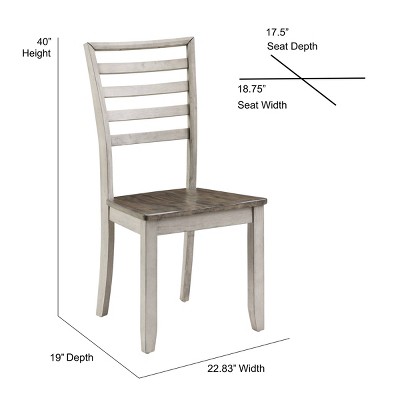 Abacus 7-Piece Smokey Alabaster and Honey Dining Set with Self-Storing Leaf