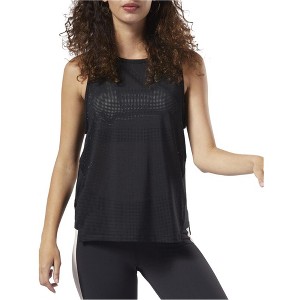 Reebok Womens Mesh Tank Top, Black, X-Small - 1 of 1