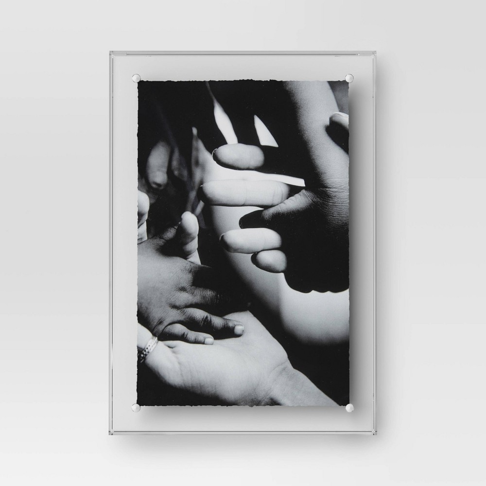 Photos - Photo Frame / Album 4"x6" Acrylic Block Image Frame Clear - Room Essentials™