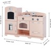 Teamson Kids Little Chef Fairfield Retro Kids Kitchen Playset with Refrigerator with Accessories, Pink - 2 of 4
