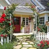 Artloge 82" Tall Heavy Duty Metal Wedding Arch Stand Garden Arbor Trellis Archway Plant Vine Gate for Climbing Plants Outdoor Ceremony Decor - 4 of 4