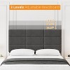 Twin Size Upholstered Bed Frame with Headboard, Solid Wood Slats Support, No Box Spring Needed, Noise-Free Platform Frame - 3 of 4