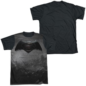 Men's Batman Vs Superman Logo City Short Sleeve Costume T-Shirt - 1 of 4