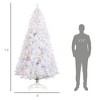 FURNIinspire Artificial Trees Tall Prelit Christmas Tree Indoor Christmas Decorations For Living Room, Christmas Vibe, White, 47.3"*47.3"*88.5" - 3 of 4