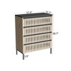 FONTOI 4 Drawer Dresser Storage Cabinet Modern Freestanding Cabinet Bedroom Clothing Storage for Hallway, Large Capacity, Brown, 31.49"* 15.74"*38.77" - 3 of 4
