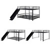 Twin over Twin/Full over Full Size Metal Bunk Bed with Slide and Guardrails 4B - ModernLuxe - image 4 of 4