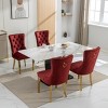 Modern Upholstered Dining Chairs Set of 2, Dining Chairs with High Back,Velvet Cushion Dining Chairs for Kitchen or Dining Room-Maison Boucle - 3 of 4