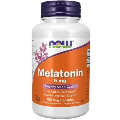 Melatonin 5mg by Now Foods  -  180 VegCap