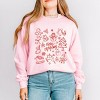 Merry Christmas Sketched Icons - Women's Graphic Sweatshirt - 3 of 4