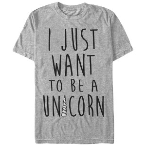 Men's Lost Gods I Just Want to be a Unicorn T-Shirt - 1 of 4