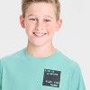 Boys' Short Sleeve 'Life is a Sport' Graphic T-Shirt - All In Motion™ Green - 4 of 4