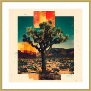 Amanti Art Bold Joshua Tree by Walker Noble Wood Framed Wall Art Print - 1 of 4