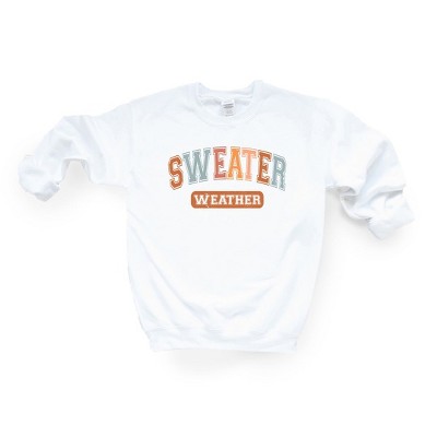 Simply Sage Market Women's Graphic Sweatshirt Varsity Sweater Weather