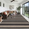Modern Washable Living Room Rugs, Non Slip Stripped Lines Print Bedroom Carpet, Indoor Stain Resistant Floor Rugs for Dining Room Office - 3 of 4