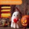 Halloween Ghost Figurine, Spooky Resin Ghost Statue, Cute Ghost Halloween Decoration for Home and Office Desktop Decor Display Ornaments - 2 of 4