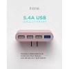 iHome Slim 4-Port USB Wall Charger, AC Pro Multiport Plug Adapter, Phone Charging Block with 4 Ports, Flat USB Wall Adapter for Home & Travel - 3 of 4