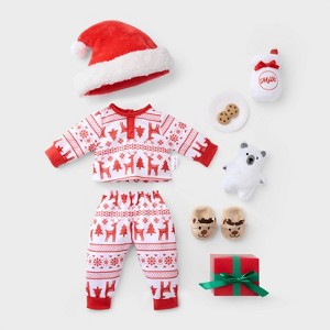 14" Baby Doll Christmas Morning Outfit - Gigglescape™ - 1 of 4