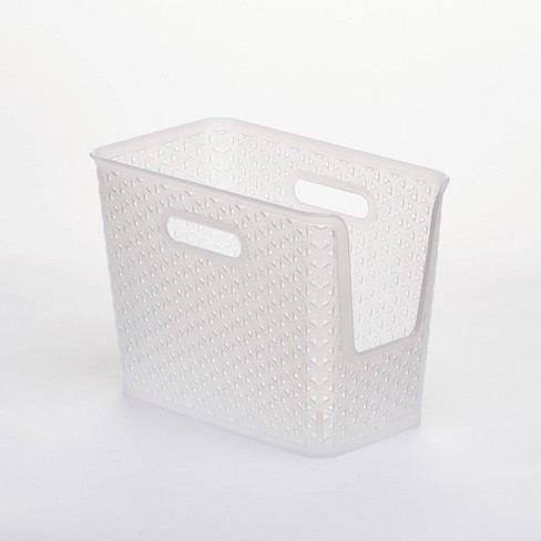 Y-Weave Small Decorative Storage Basket White - Brightroom™