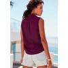 Women's Sleeveless Button Down Blouse Shirt - LASCANA - 2 of 4