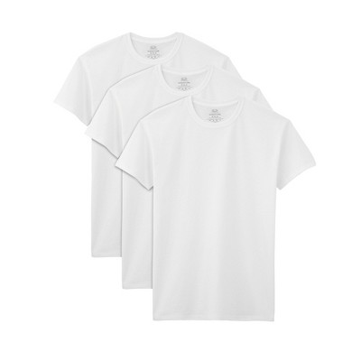Fruit Of the Loom Men's Short Sleeve Crew T-Shirt, White 3 Pack