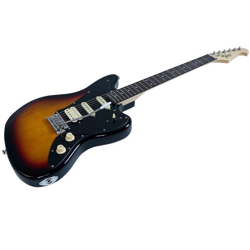 Monoprice Offset OS20 Classic Electric Guitar - Sunburst, With Gig Bag, Two Single Coils and a Humbucker - Indio Guitars, 3 of 7