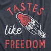 Womens Tastes Like Freedom T Shirt Funny Cool Fourth Of July Party Popsicle Tee For Ladies - Crazy Dog Women's T Shirt - 2 of 4