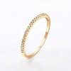 Pompeii3 Diamond Wedding Ring Yellow Gold Stackable Anniversary Band - 4 of 4