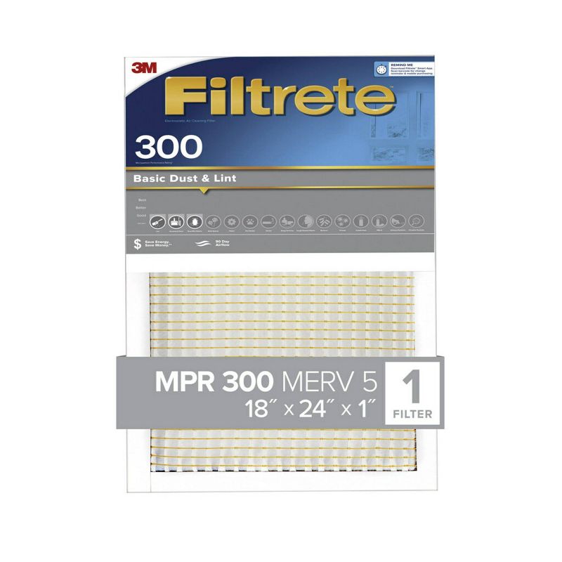Filtrete Basic Dust and Lint Air Filter 300 MPR, 3 of 9