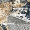 Washable Modern Abstract Rug, Foldable Low-Pile Non-Slip Floor Mat for Living Room, Bedroom, Kitchen, Dining Room Home Decor - 4 of 4