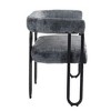 CAVINAS Modern Loveseat Sofa, Chenille Fabric 2 Seater Sofa Couch with Arms and Metal Legs, for Small Space - 4 of 4