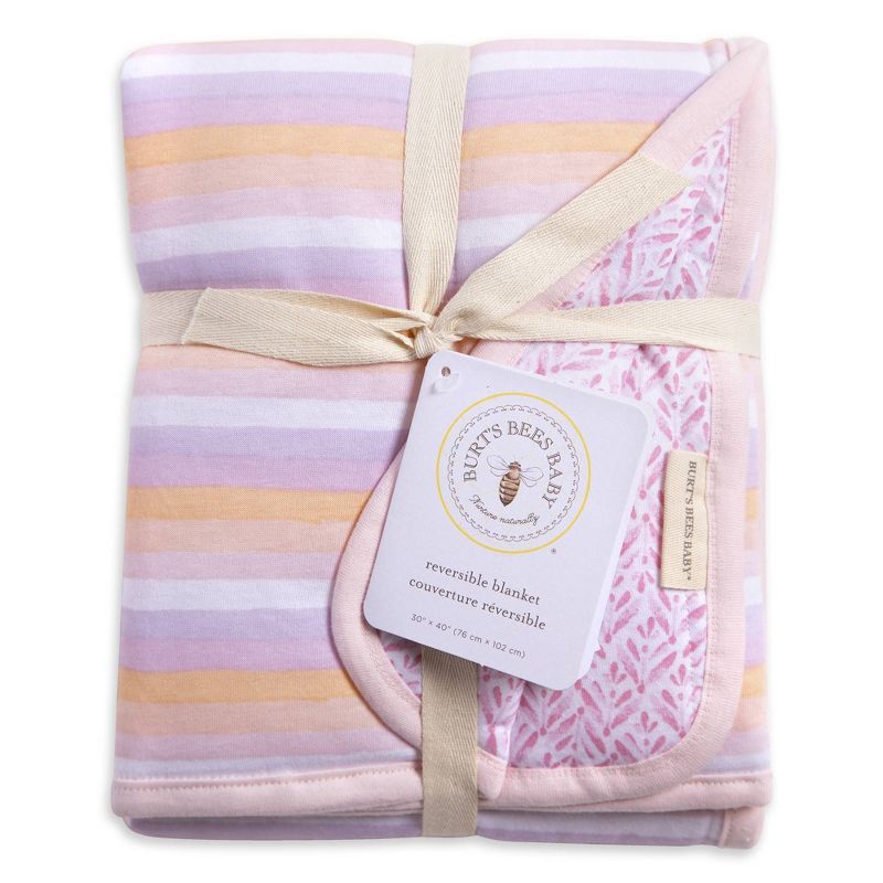 Burt's Bees Baby® Organic Reversible Jersey Knit Blanket, 2 of 3