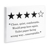 Stupell Industries Four Star Bathroom Review Funny Toilet Paper Humor Wall Plaque Art - 3 of 4