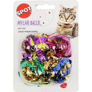 Spot Spotnips Mylar Balls Cat Toys - 4 Pack - 1 of 3