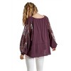 Women's Floral Lace Sleeve Top - umgee - 2 of 3