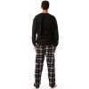 #FollowMe Mens Thermal Henley Pajama Set with Polar Fleece Pants  Warm, Comfy Sleepwear - 3 of 4