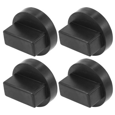 Unique Bargains Car Jack Pad Lifting Support Frame Rail Protector for Mercedes-Benz 1.65"x2.68" Black 4pcs