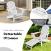 Tangkula Adirondack Chair W/Ergonomic Design&Ottoman Outdoor Armchair HDPE chair for Yard&Patio Black/Coffee/Grey/Turquoise/White - 4 of 4