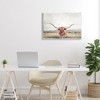 Stupell Industries Longhorn Portrait Open Meadow Wall Plaque Art, 19" x 13" - 3 of 4