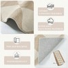 Checkered Print Washable Runners Hallways 2x4 Ultra Beige Small Rugs Entryway Low Pile Non Slip Bathroom Rug Modern - 4 of 4