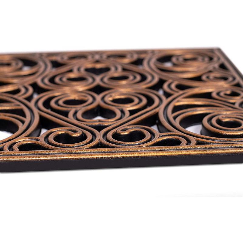 BirdRock Home Rubber Stepping Stone Tiles - 12 x 12" - Set of 3 - Copper, 2 of 6