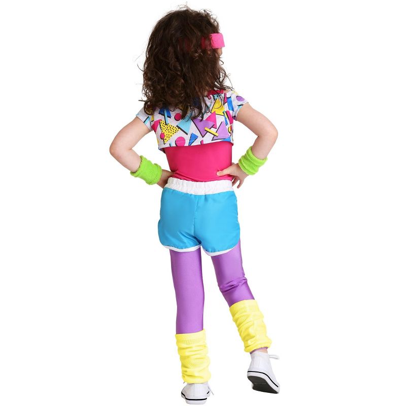 HalloweenCostumes.com Work It Out 80's Costume for Toddler Girls, 2 of 4