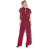 Women's Jumpsuit with Chiffon Overlay - LAST TANGO - 4 of 4