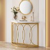 Tribesigns Half Moon Console Table, Modern Semi Circle Sofa Table - image 3 of 4