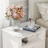 FUFU&GAGA White Modern Style Nightstand - A Versatile Choice - image 3 of 4