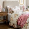 Floral Knit Jacquard Throw Blanket Pink/Cream - Threshold™ designed with Studio McGee - 2 of 3
