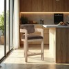 Meridian Furniture,Sacha Brown Velvet Stool - 2 of 4