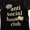 Anti Social Book Club Open Book Women’s Black Crew Neck Short Sleeve T-shirt - 2 of 3