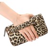 Clotth Women for Wallet - Women’s Vegan Leather RFID Blocking Clutch Wallet,Large Capacity Wristlet Purse with Strap,for Travel & Daily Use,Leopard - 2 of 4