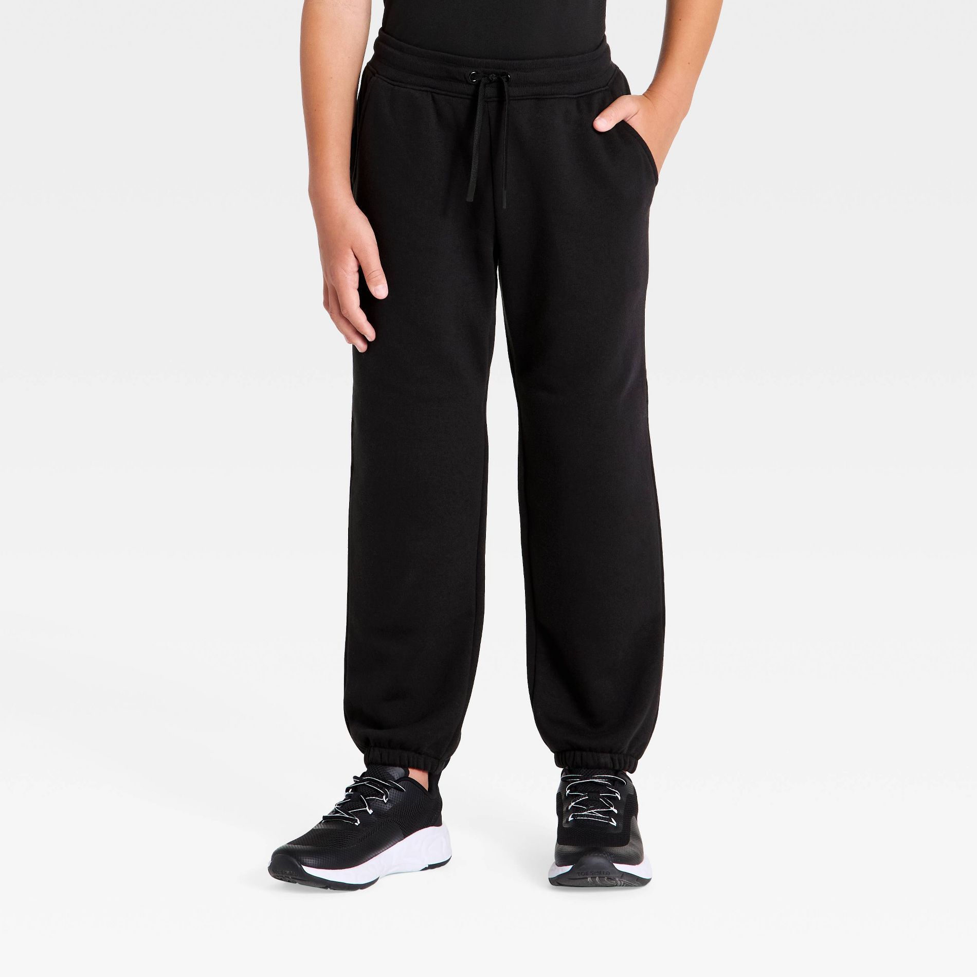 Boys' Active Comfort Fleece Ankle Jogger Pants - All In Motion™