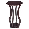 FURNIinspire Wood End Table Modern Side Tables Living Room Sofa Beside Table for Bedroom Office Decor, Small Space, Brown, 18"*18"*28.5" - 2 of 4